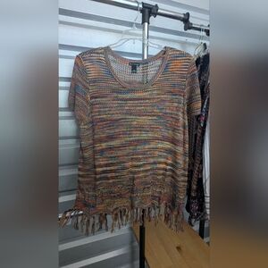 Multicolor Fringe Sweater